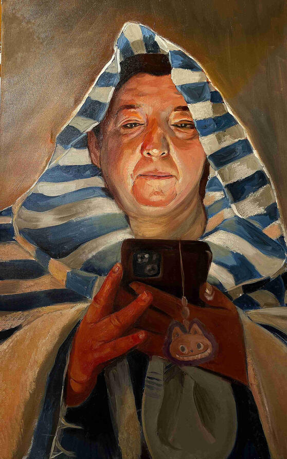 Online-oil on canvas