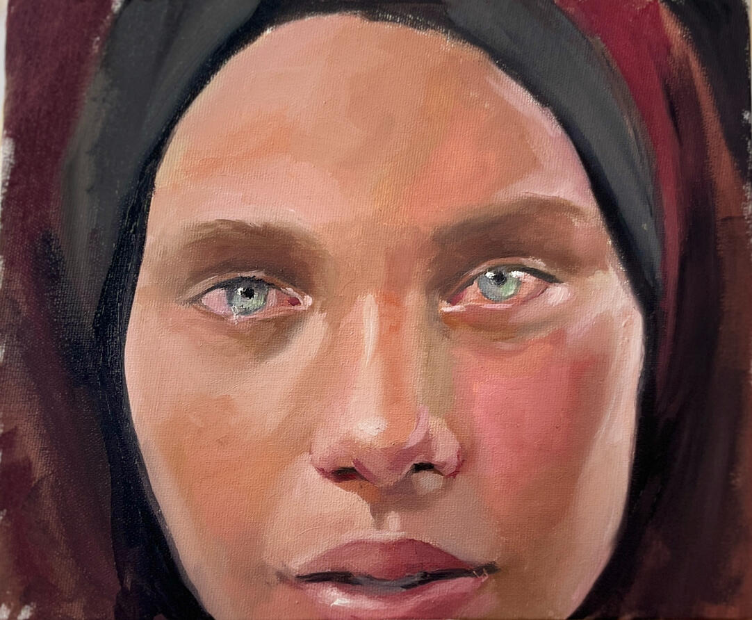 I deserve peace-oil on canvas